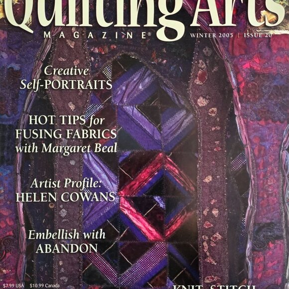Quilting Arts Magazine Winter 2005 Creative Self-Portrait Quilts Knit Stitch And - Picture 6 of 15